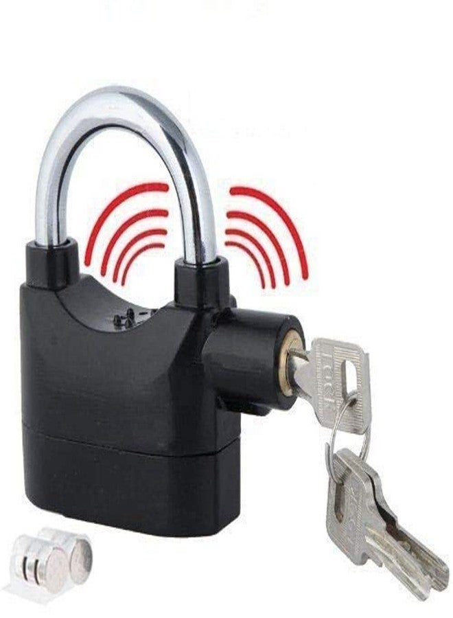 Rexmon Anti Theft Sensor Security Alarm Padlock Electronic Alarm Padlock for Main Door/Bike/Bicycle/Office/Shop with 110dB Alarm Pad Locks - Image 1